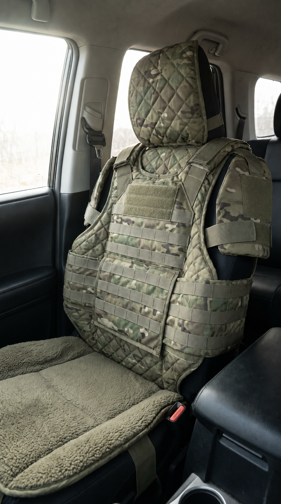 🚙Rugged MOLLE Truck Seat Cover – Tactical Storage, Seat Protection & All‑Day Comfort