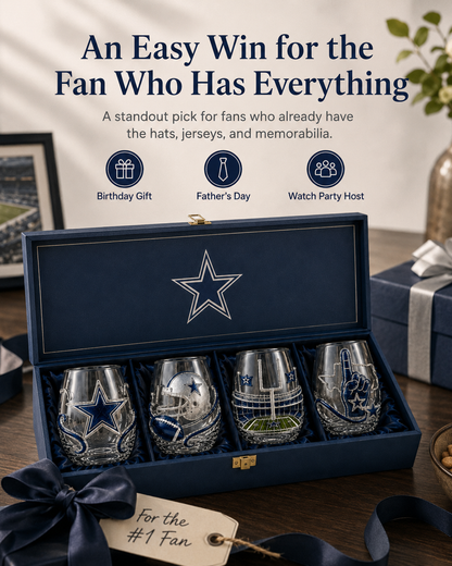 Football Fan Game Day Glass – Decorative Stemless Drinking Glass