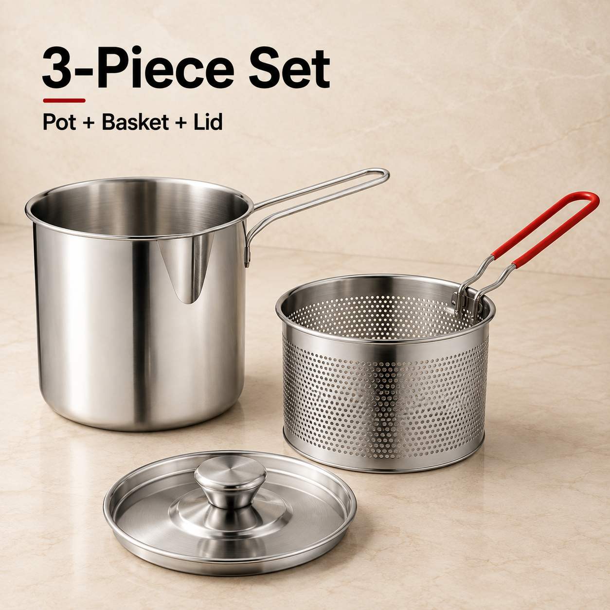 Personal Mini Deep Fryer Set