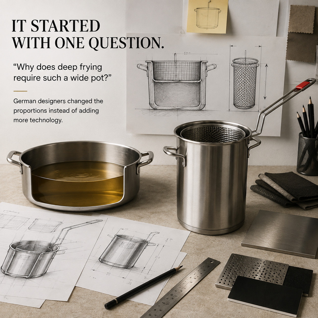 Personal Mini Deep Fryer Set