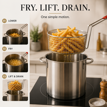 Personal Mini Deep Fryer Set