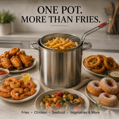 Personal Mini Deep Fryer Set