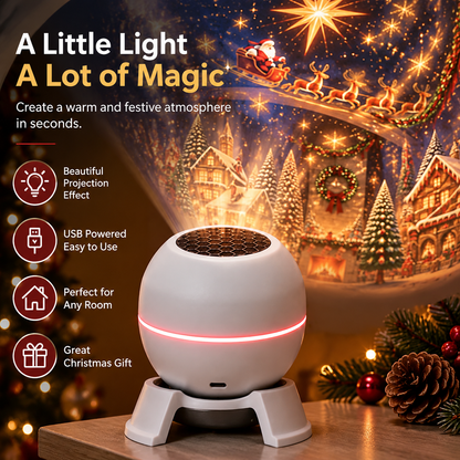 💡 Turn Any Room Into a Christmas Wonderland – Holiday Projection Night Light