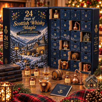 2026 Days of Scottish Whisky Magic Blind Box - 24-Day Festive Countdown, Scottish Whisky-Themed Collectible Figures Blind Box - Gift For Whisky Lovers
