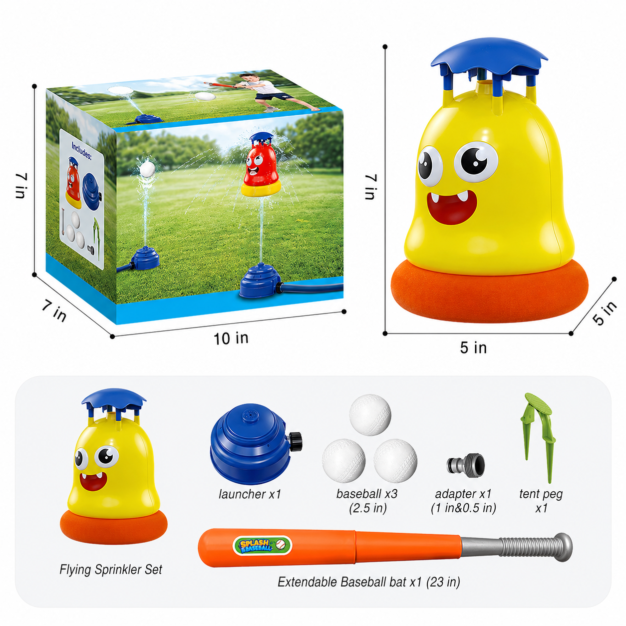🔥 Last Day 55% OFF–Kids Water Sprinklers T Ball Set & Water Ball Toy