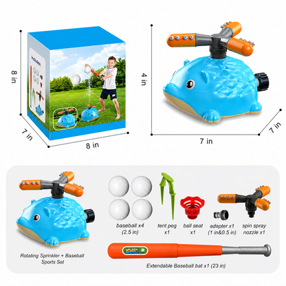 🔥 Last Day 55% OFF–Kids Water Sprinklers T Ball Set & Water Ball Toy
