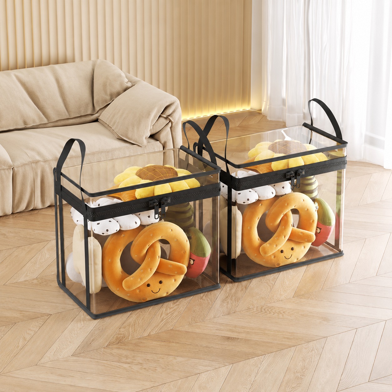 🧺Large Clear Storage Box✨ Keep Your Home Organized