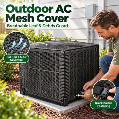 Outdoor AC Mesh Cover – Leaf & Debris Guard
