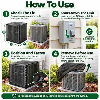 Outdoor AC Mesh Cover – Leaf & Debris Guard