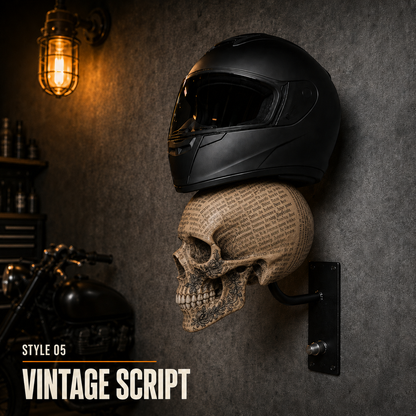 🏍️ 50% OFF Skull Helmet & Riding Gear Wall Rack 💀