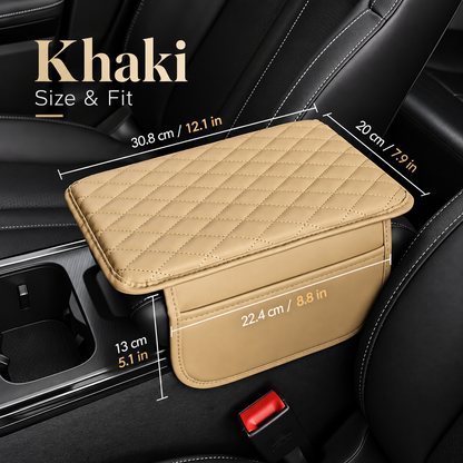 🚗 3-in-1 Car Armrest Cushion with Storage & Console Protection