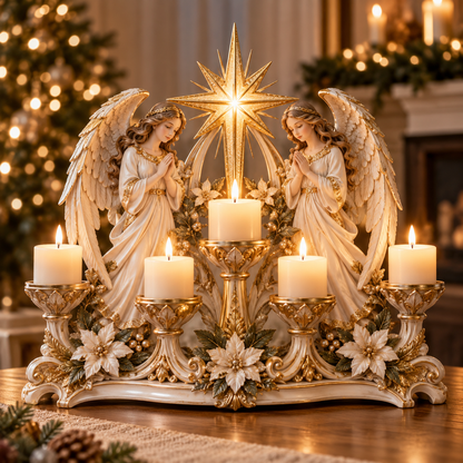 ✨🕯️ Light of His Presence — Sacred Christian Candleholder ✝️🤍