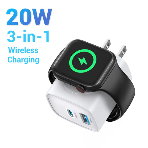 🔋 3-in-1 Magnetic Apple Watch Charger