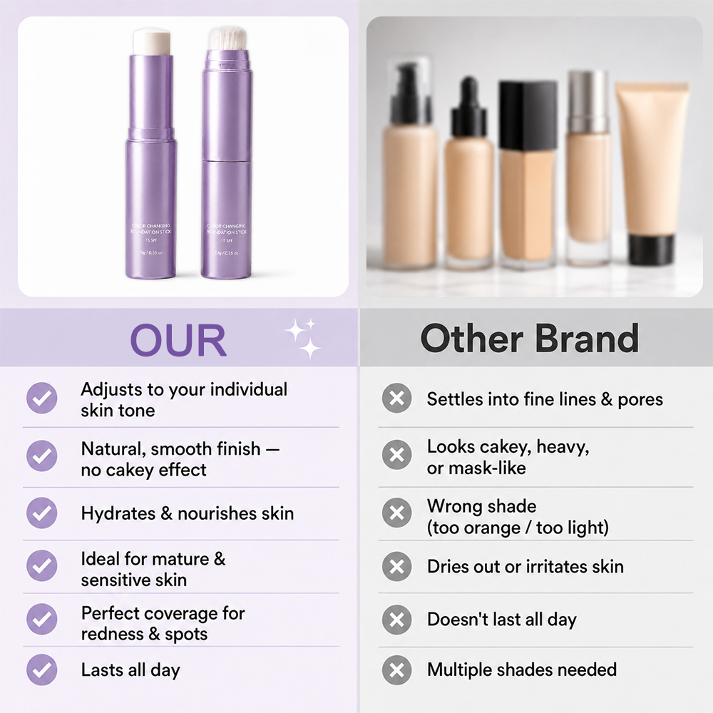 ⏳Final 2 Hour 76% OFF🔥 Color Changing Foundation Stick