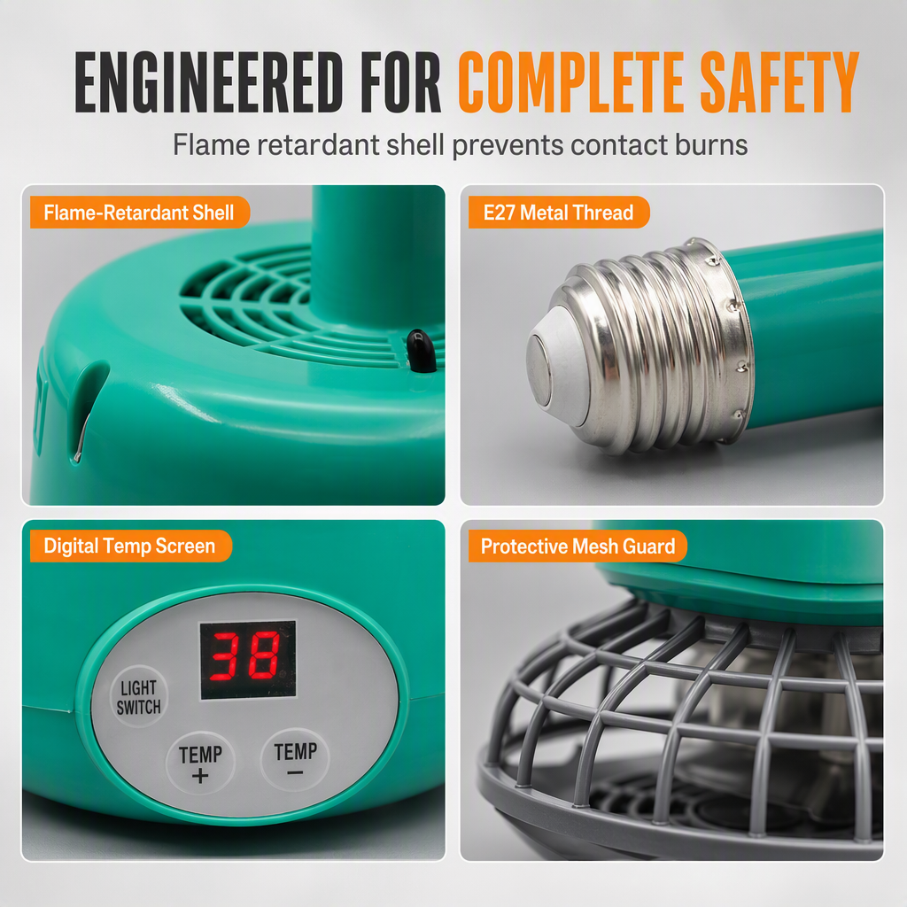 ❤️ Smart Chick Brooder Heater – Adjustable Temperature & Safe, Even Warmth
