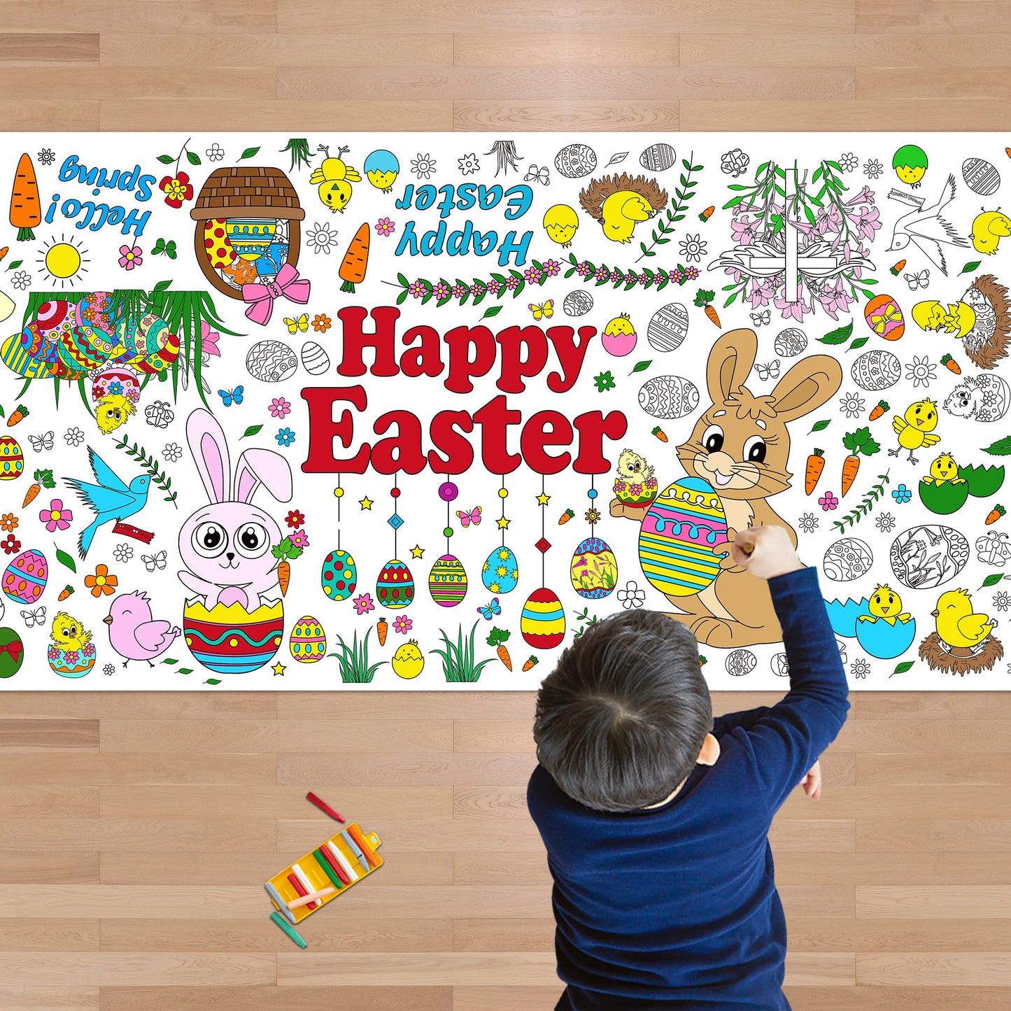 🐰 🥚 Make This Easter Unforgettable With a Giant Coloring Adventure! 🥚 🐰