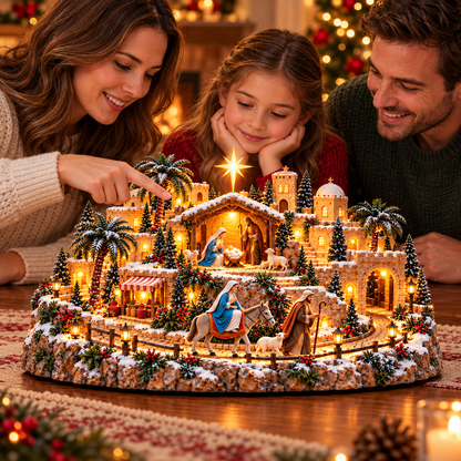 🔥Last Day 50%✝️🌙 Road to Bethlehem™ | Lighted Holy Journey Christmas Village