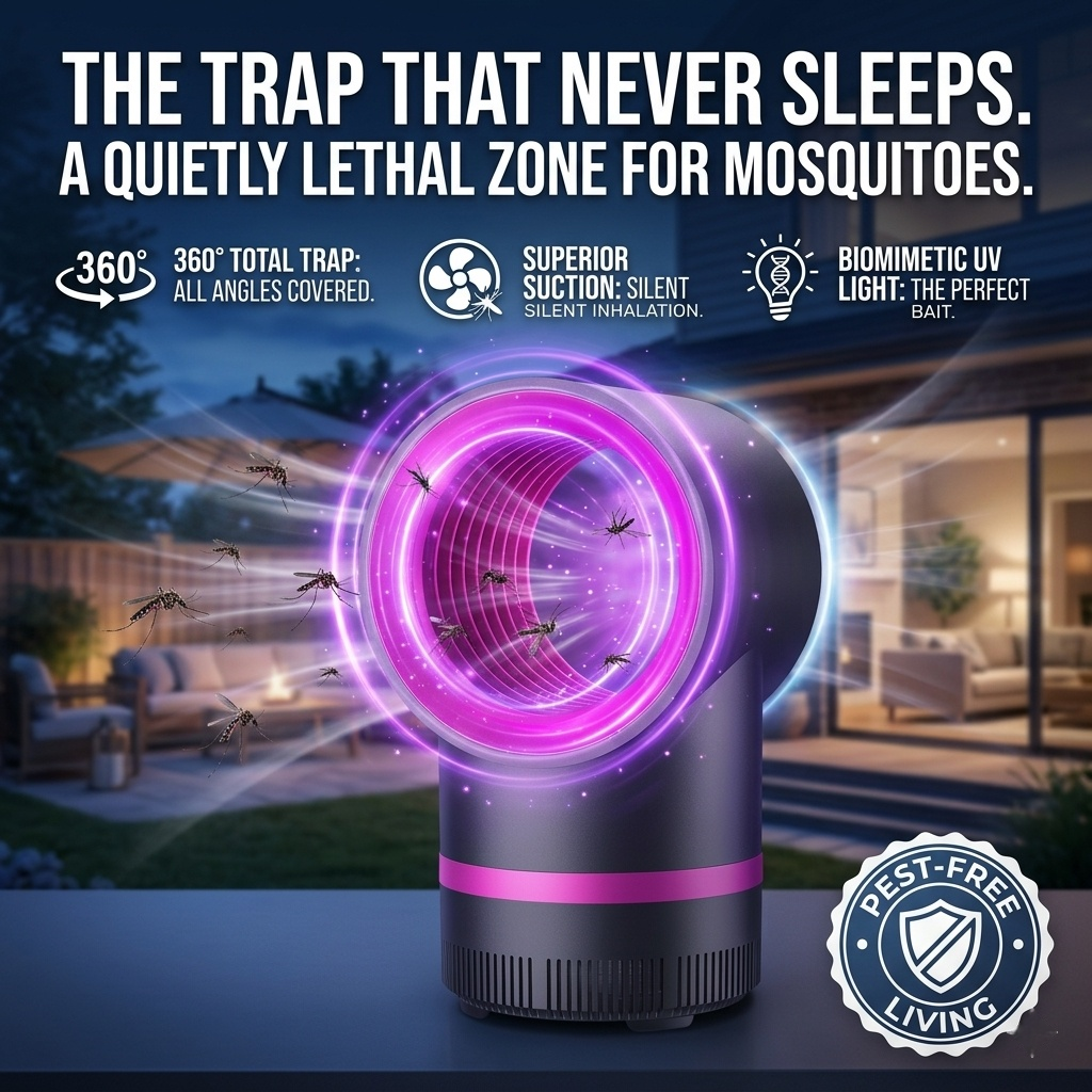 Wake Up to a Mosquito-Free Home—No Buzzing, No Bites, No Chemicals.