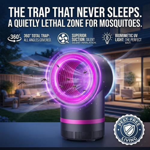 Wake Up to a Mosquito-Free Home—No Buzzing, No Bites, No Chemicals.