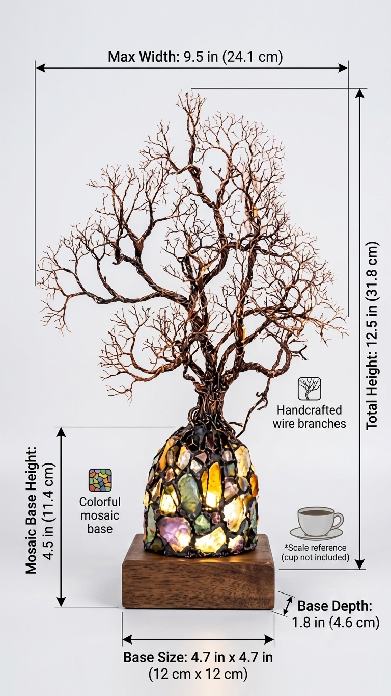 ✨ Bring Positive Energy & Peace Into Your Home With This Stunning Crystal Tree Lamp