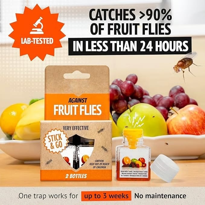 🍎 Stop Fruit Flies Before They Take Over Your Kitchen — Enjoy a Cleaner, Safer Home Without Harsh Chemicals!