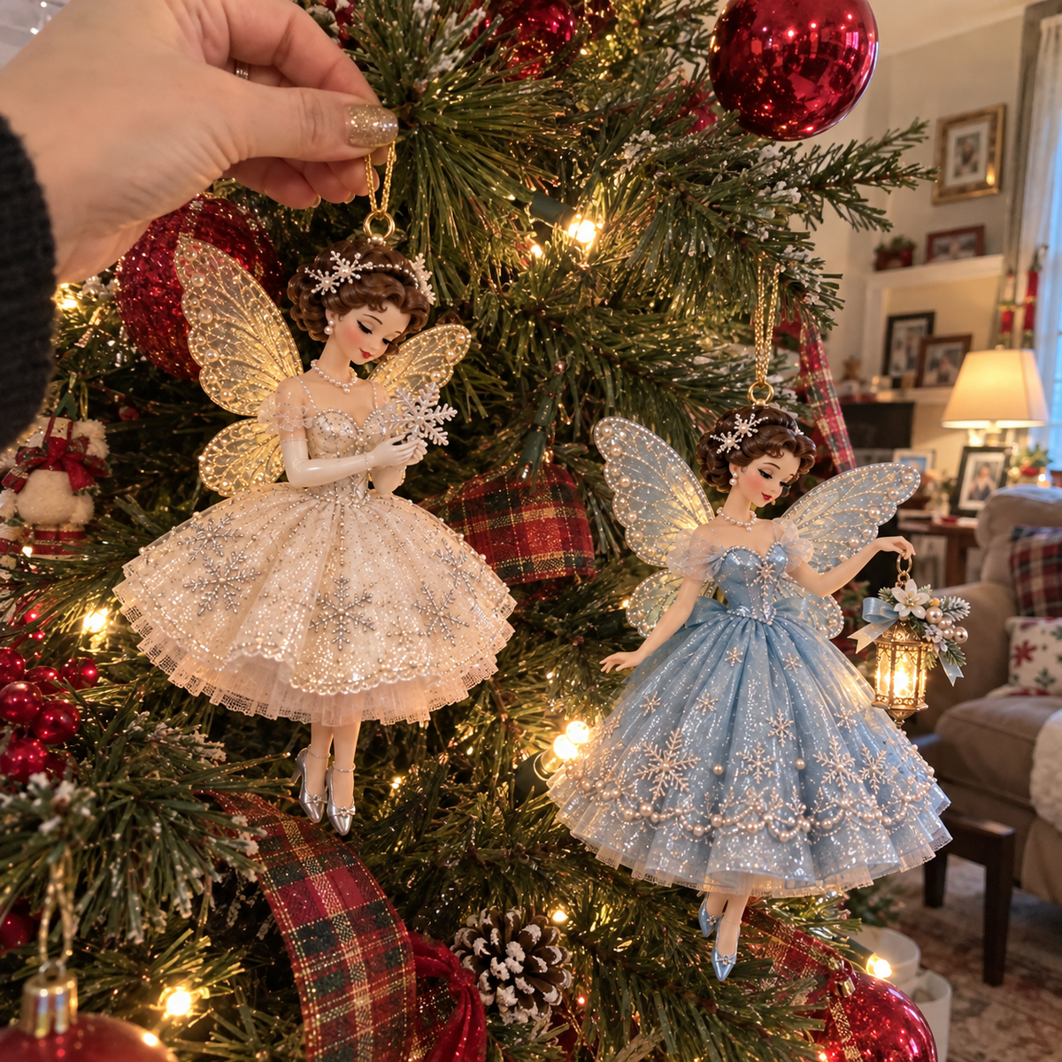 🔥LAST DAY 49% OFF🎄Vintage Fairy Christmas Ornaments