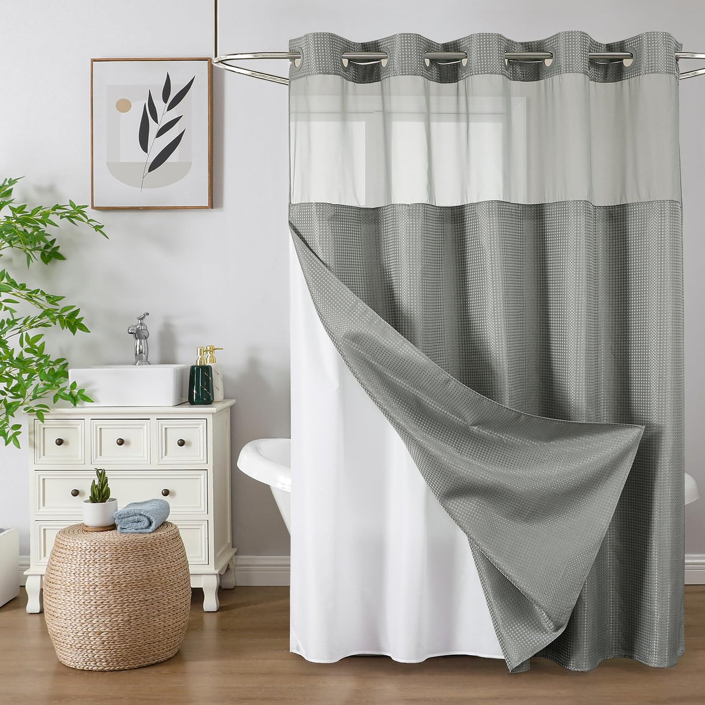 Elevate Your Morning Ritual with the Ultimate Hotel-Style Shower Curtain ✨