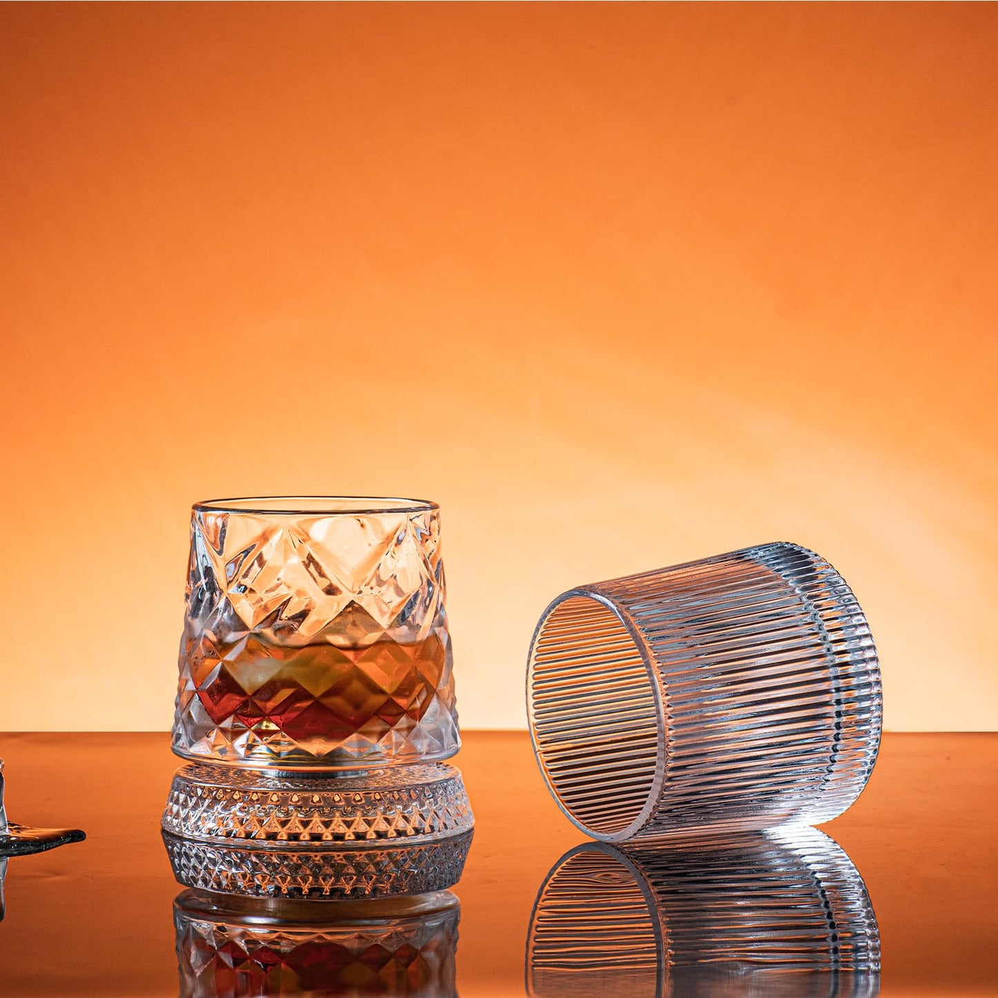Spinning Whiskey Glass™ – Premium Rotating Bourbon & Scotch Tumbler