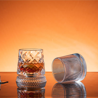 Spinning Whiskey Glass™ – Premium Rotating Bourbon & Scotch Tumbler