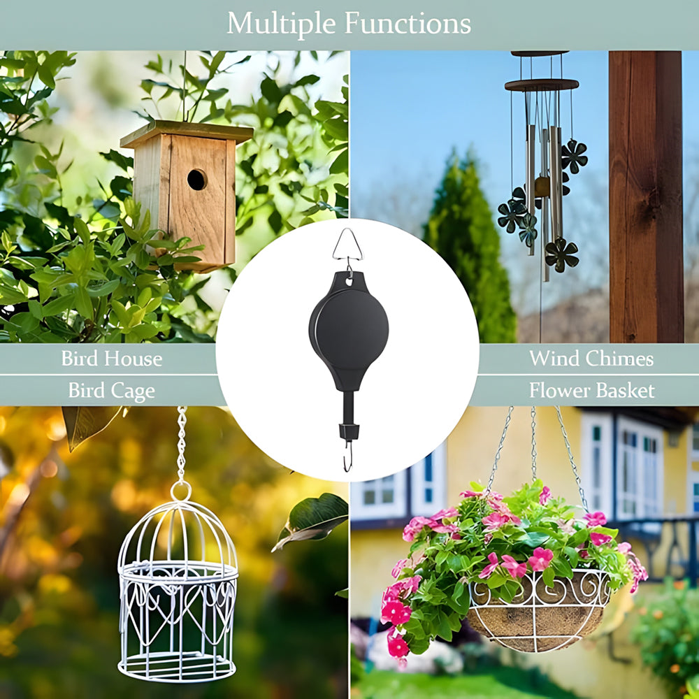 🌳Garden Plant Pulley Set for Hanging Baskets, Pots & Bird Feeders