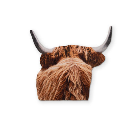 A HIGHLAND COW YOU CAN CLEAN YOUR GLASSES WITH