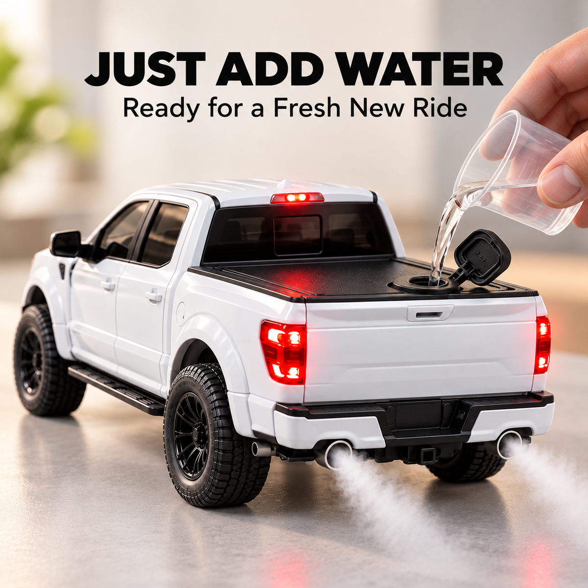🛻 Realistic Mini Pickup Truck Aroma Diffuser 💨 – Dual Exhaust Mist Effect, Cool Desk Decor & Unique Gift for Truck Lovers 🎁