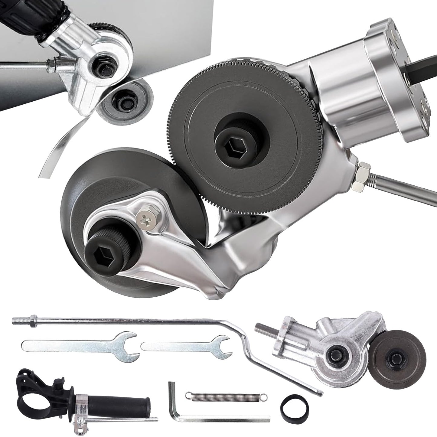 🔧 Upgraded Electric Drill Plate Cutter Attachment – Turns Any Drill Into a Powerful Metal Nibbler for Steel, Aluminum, Copper & Iron 🛠️