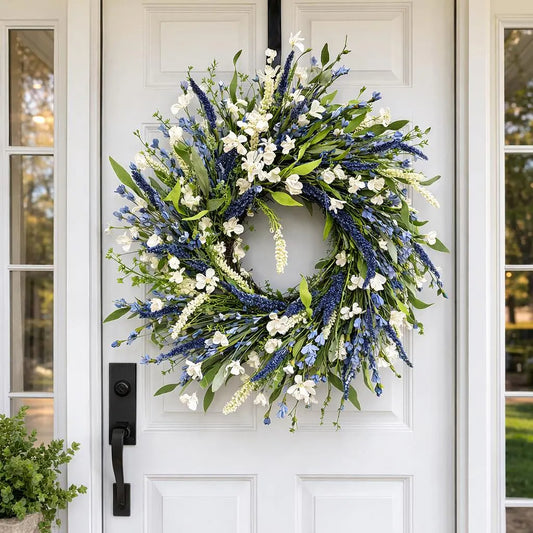 Bring a Fresh Spring Feeling to Your Front Door 🌿💙