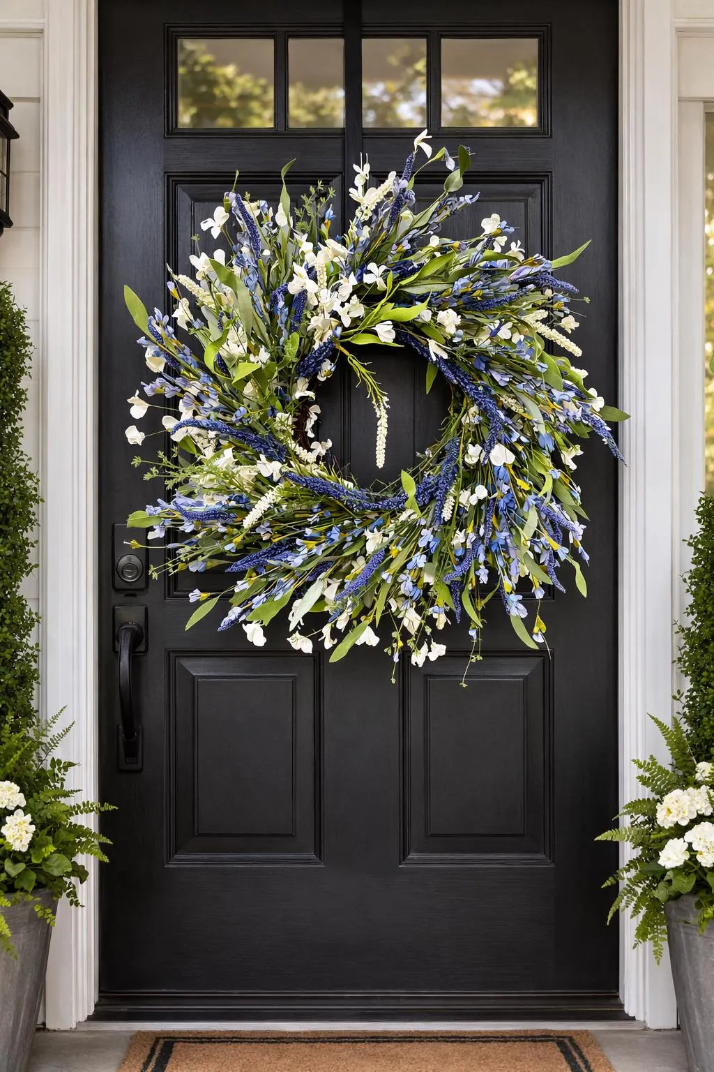 Bring a Fresh Spring Feeling to Your Front Door 🌿💙