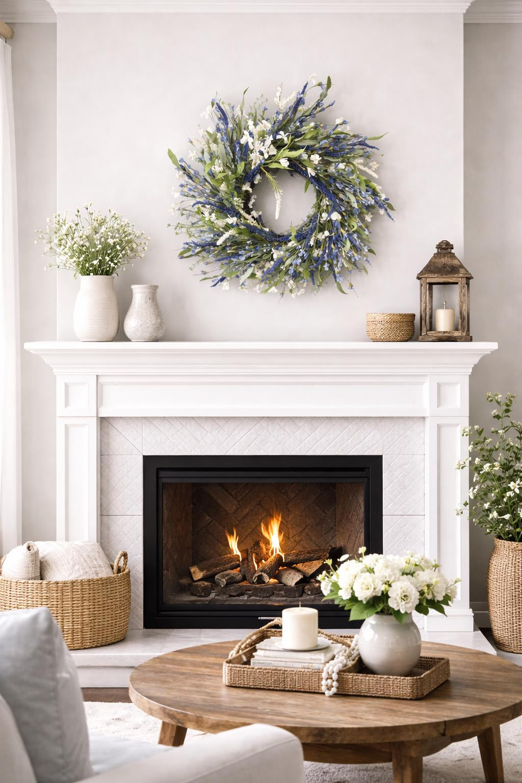 Bring a Fresh Spring Feeling to Your Front Door 🌿💙