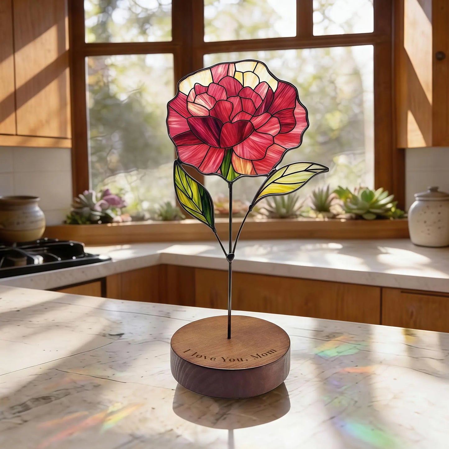 🌸 Birth Month Flower Suncatcher – A Gift That Speaks From The Heart