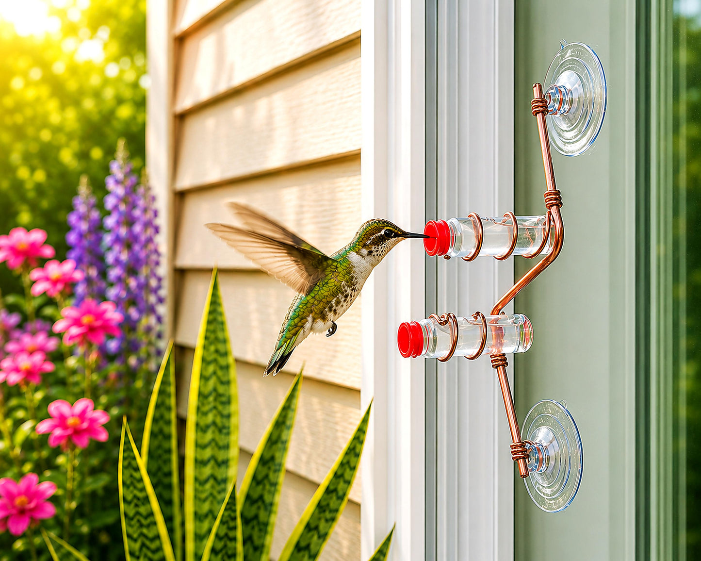 🌿 Window-Mounted Hummingbird Feeder | Geo 2.0 – Bring Birds Inches From Your Window