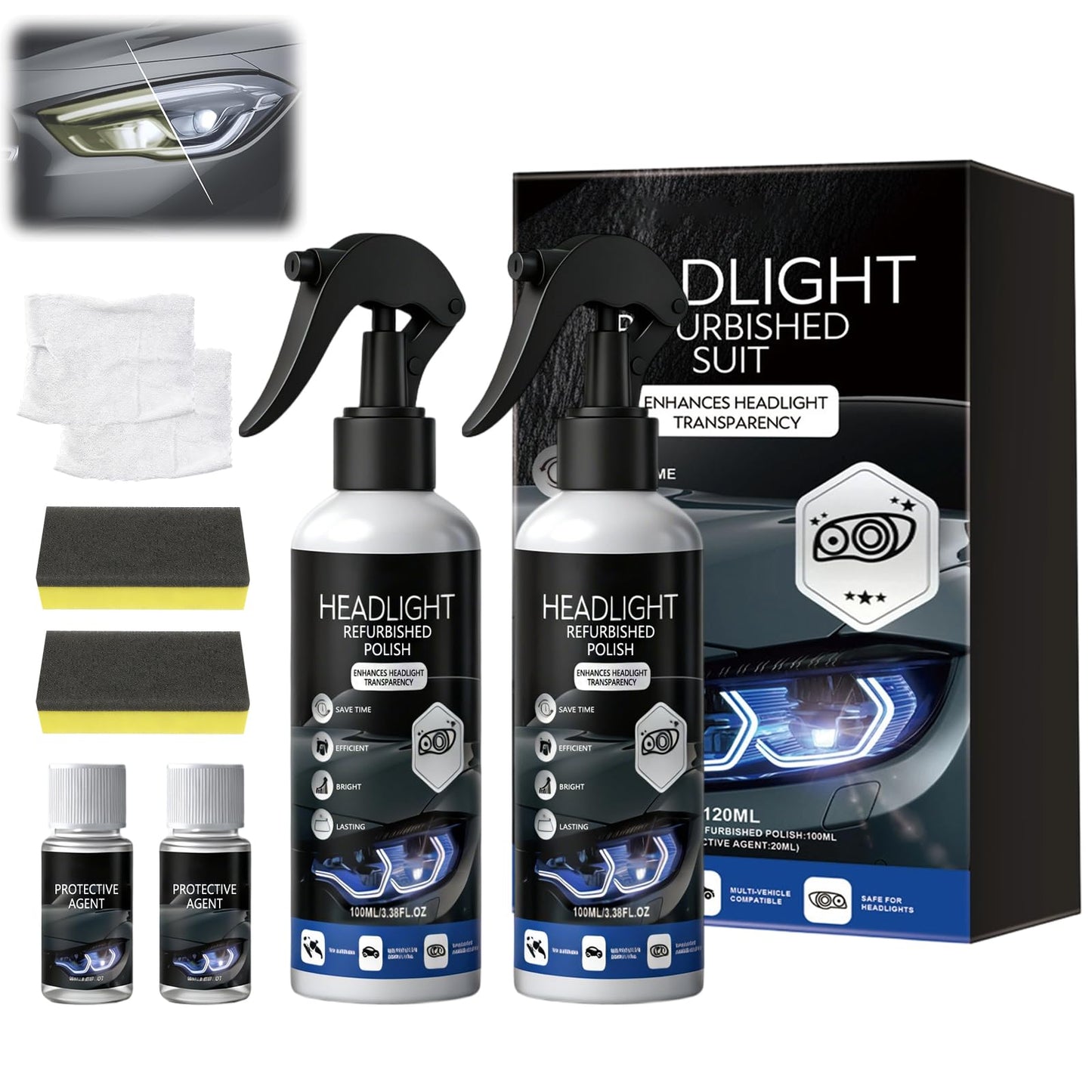 🌟 Restore Your Headlights. Drive Safer. Look Like New Again.
