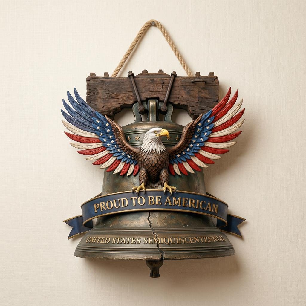 250 Years. One Nation. One Door That Says It Loud — “PROUD TO BE AMERICAN.”