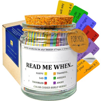 📖 Read Me When… — Color-Coded Bible Verse Jar for Every Emotion