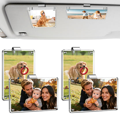 🚨 Never Lose Your Memories on the Road — 4 Pack Car Picture Holder