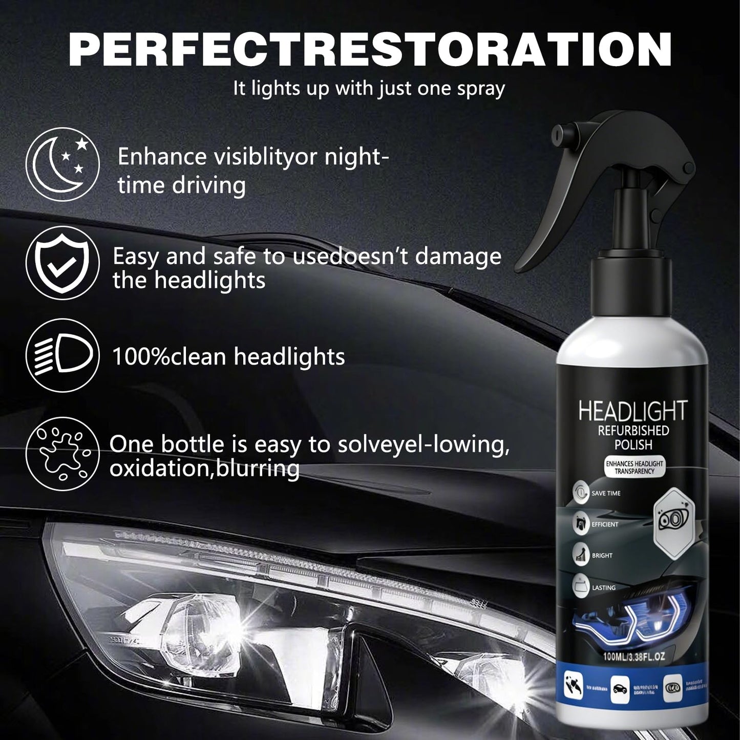 🌟 Restore Your Headlights. Drive Safer. Look Like New Again.
