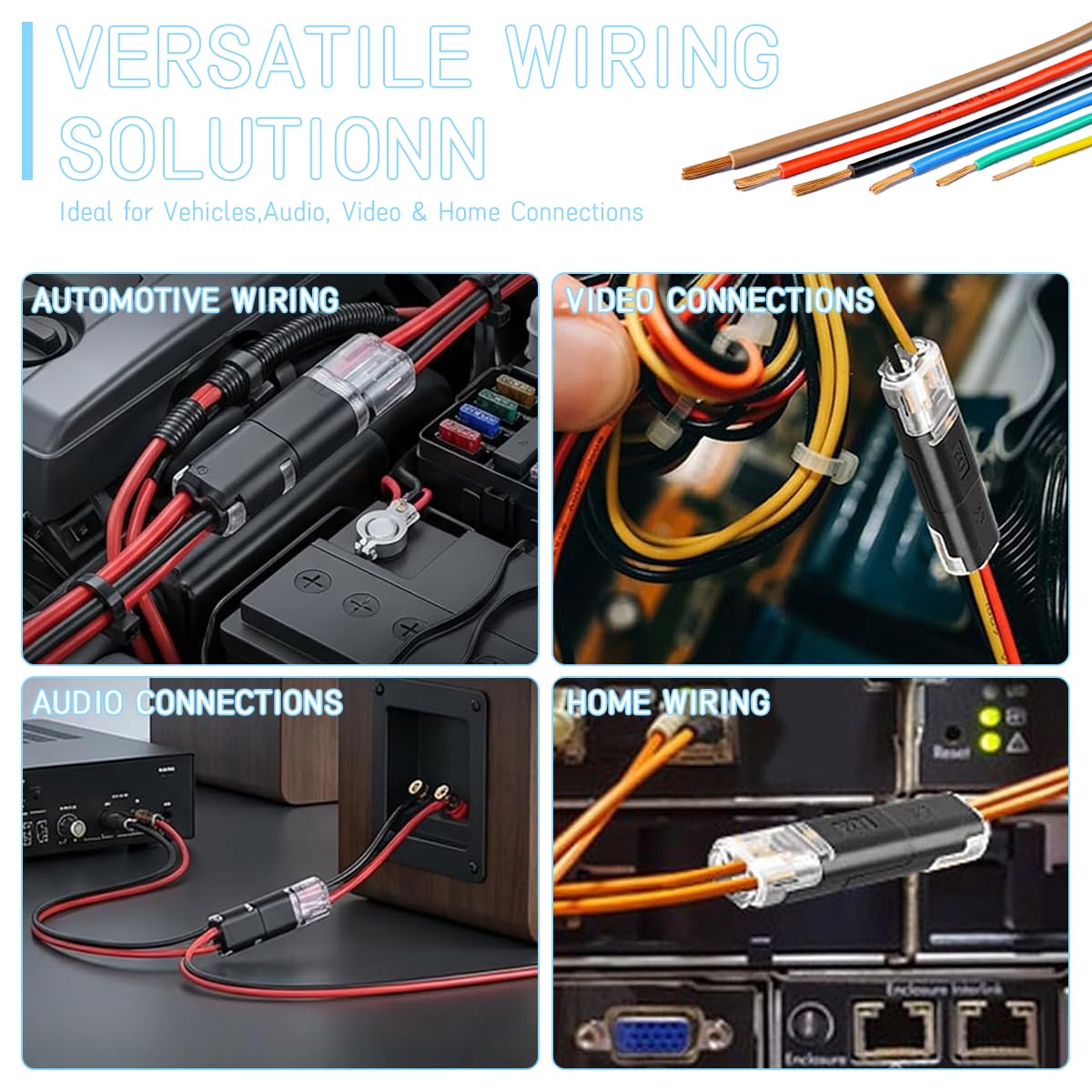 🔥 Double‑Wire Plug‑In Connector with Locking Buckle — Instant, Safe, No-Fuss Connections!