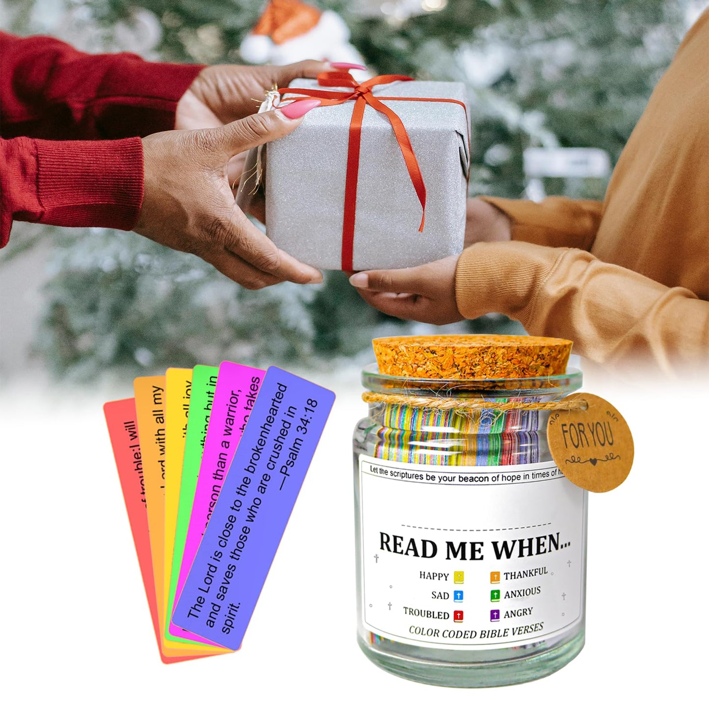 📖 Read Me When… — Color-Coded Bible Verse Jar for Every Emotion