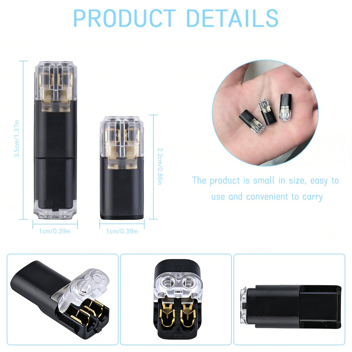 🔥 Double‑Wire Plug‑In Connector with Locking Buckle — Instant, Safe, No-Fuss Connections!