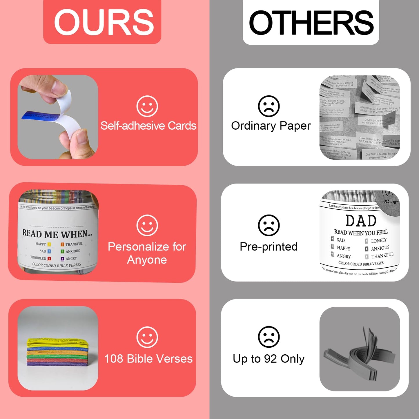 📖 Read Me When… — Color-Coded Bible Verse Jar for Every Emotion