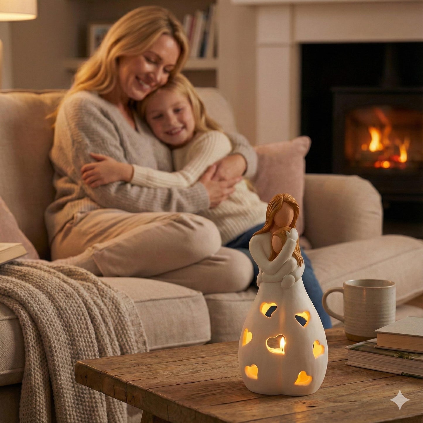 💐 Mother’s Day LED Embrace Candle Lamp