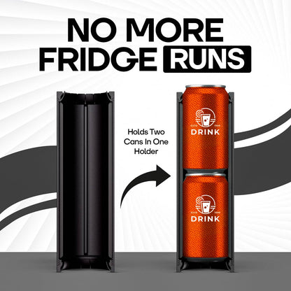 Tactical Reload Double Can Holder 🍺💥 Dual Beer Stack Holder With Instant Eject Reload Action — Fits 2 Standard 12oz Cans