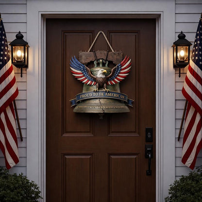250 Years. One Nation. One Door That Says It Loud — “PROUD TO BE AMERICAN.”